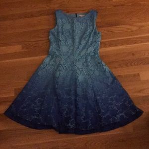 Blue Ombre Lace Dress